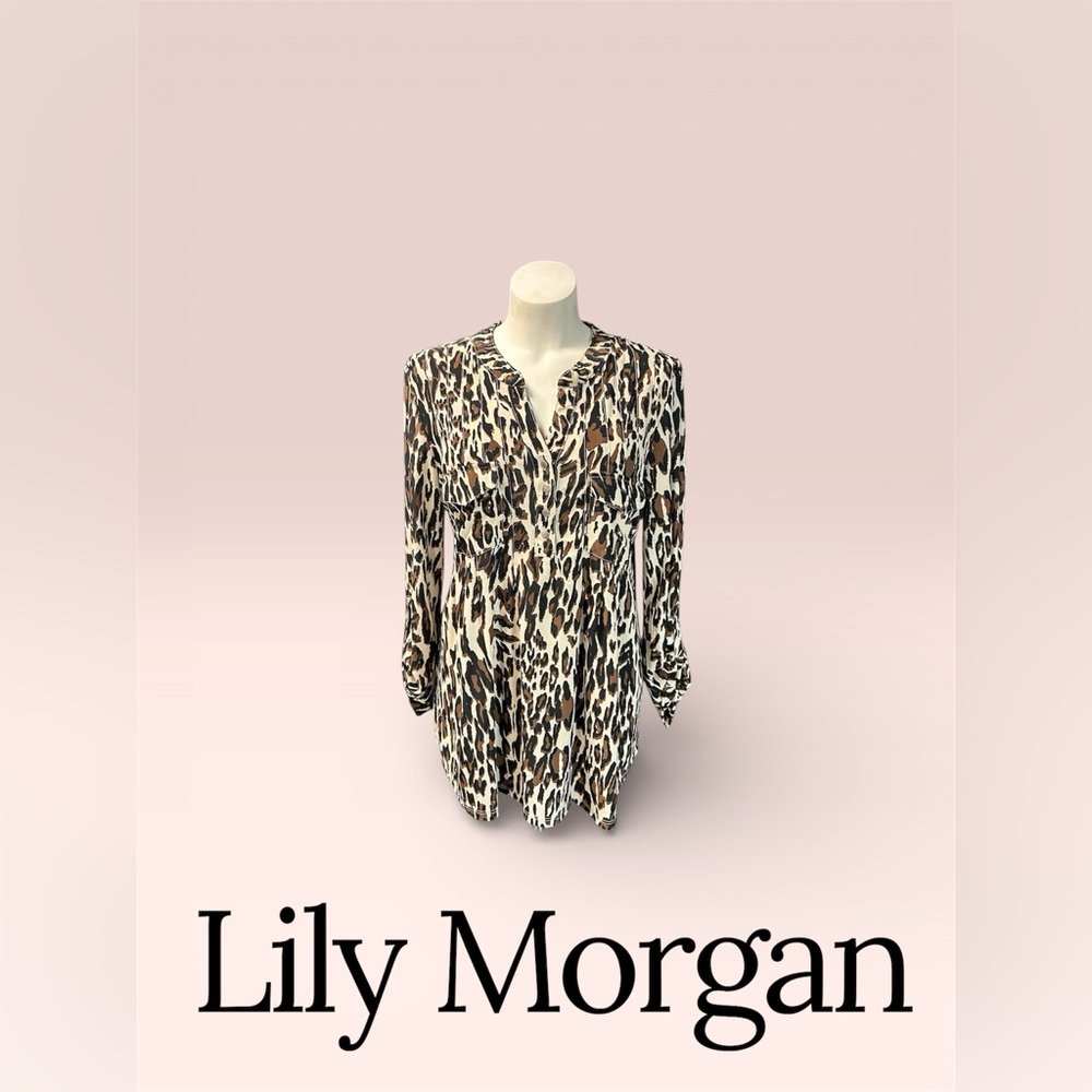 Lily Morgan Women's Leopard Print Blouse